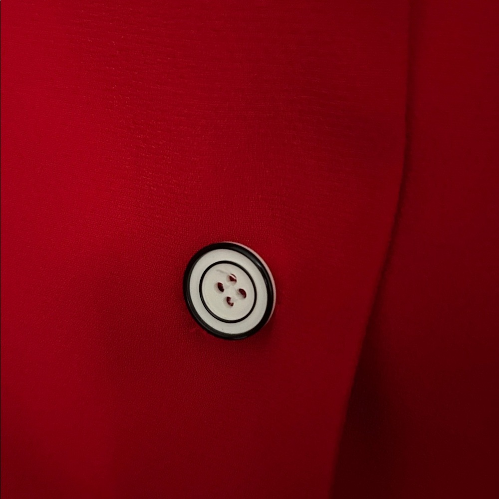 Sag Harbor Red Blazer with White Trim - Picture 3 of 6